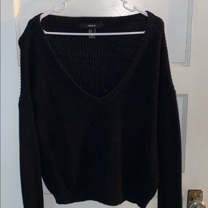 Black V neck Sweater!!